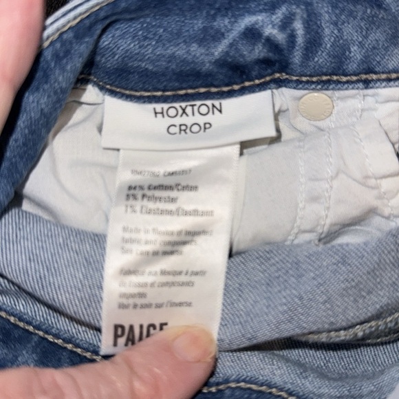 PAIGE Hoxton Crop Jeans - size 28 - B6 - Picture 7 of 7